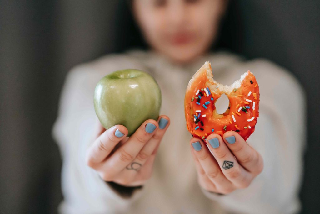 apple and donut
